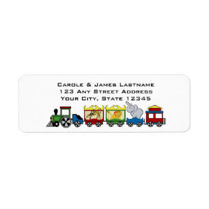 Circus Train Address Label