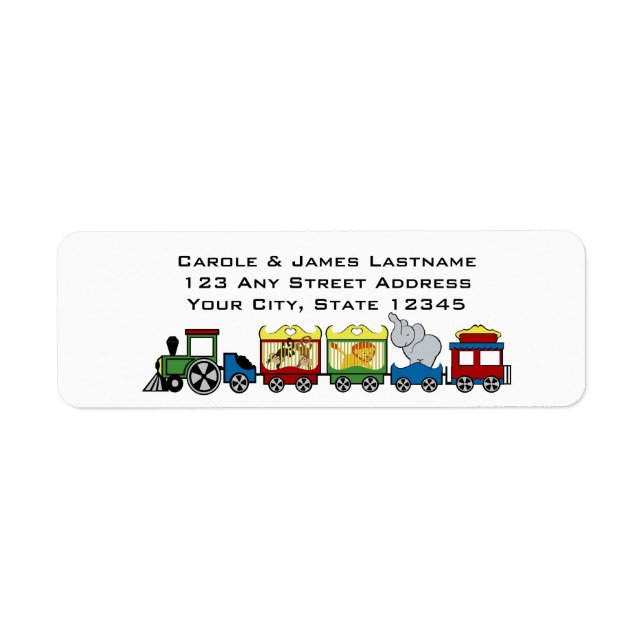 Circus Train Address Label (Front)
