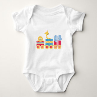 Circus Train Baby Bodysuit