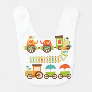 Circus Train Bib