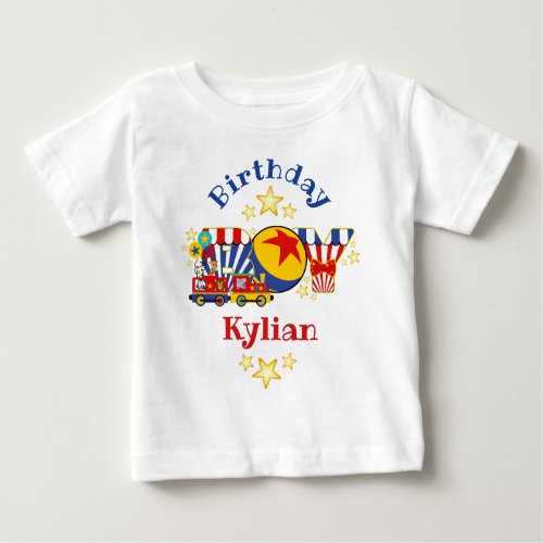 Circus Train Birthday toddler tshirts