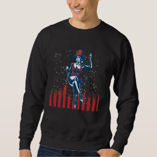 Circus Trapeze Artist Costume 4th Of July Dancer C Sweatshirt