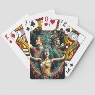 Circus Trapeze Artists Performer Cirque Vaudeville Poker Cards
