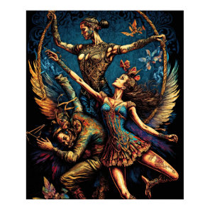 Circus Trapeze Artists Performer Cirque Vaudeville Poster