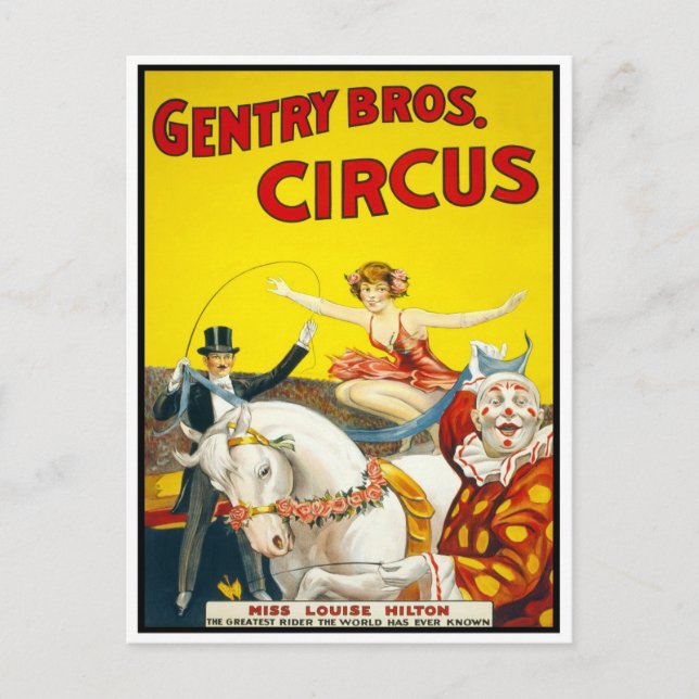 Circus Trick Rider, 1920 Postcard (Front)