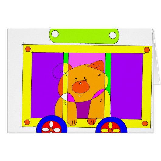 circus wagon 300dpi cards (Front Horizontal)