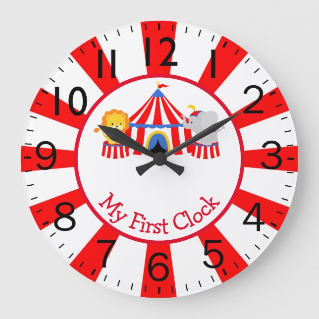 Circus with Animals My First Large Clock (Front)