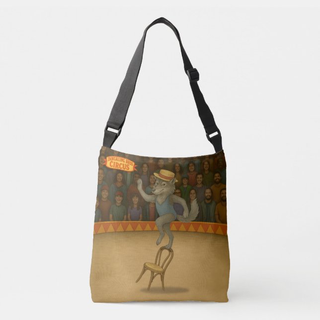 Circus wolf crossbody bag (Front)