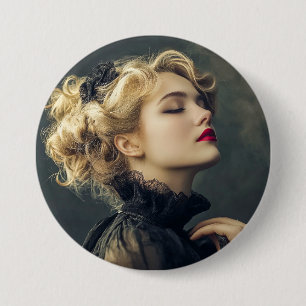 Circus Woman Button