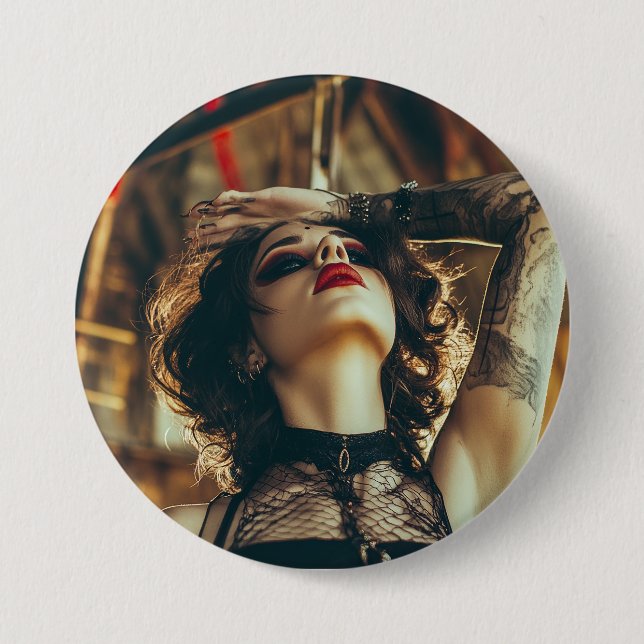 Circus Woman Button (Front)