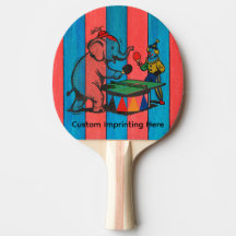 Circus, Wood Colors, Clown and Elephant, Custom 