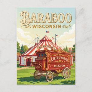 Circus World Museum USA Postcard