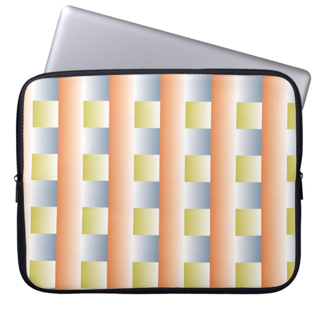 Cirkel fantasy gradient repeat pattern designabstr laptop sleeve (Front)