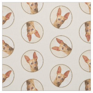 Cirneco dell’Etna Painting Cute Original Dog Art Fabric