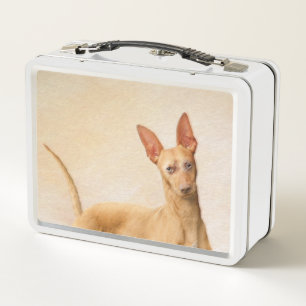 Cirneco dell’Etna Painting - Cute Original Dog Art Metal Lunch Box