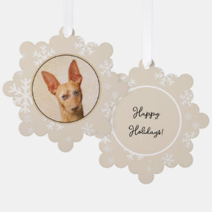 Cirneco dell’Etna Painting - Cute Original Dog Art Ornament Card