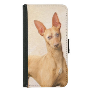 Cirneco dell’Etna Painting - Cute Original Dog Art Samsung Galaxy S5 Wallet Case