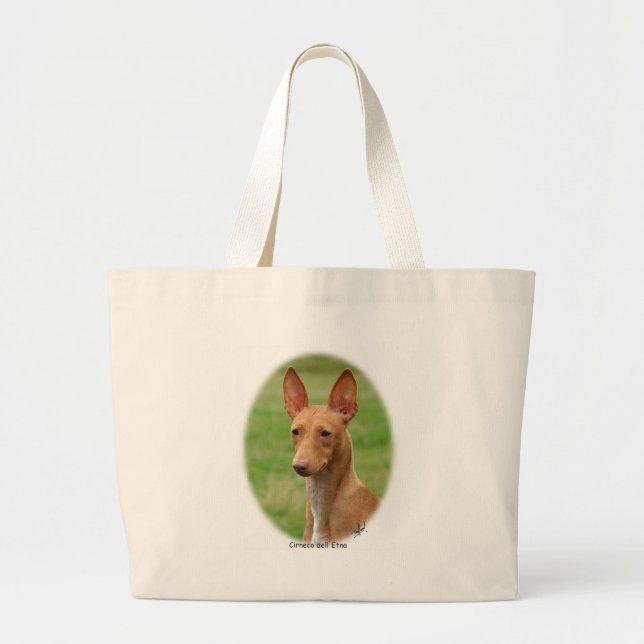 Cirneco dell'Etna 9Y73D-088 Large Tote Bag (Front)