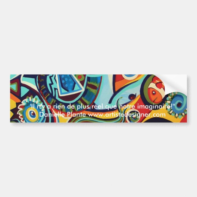 Cirque & cocasseries - fine art design bumper sticker (Front)