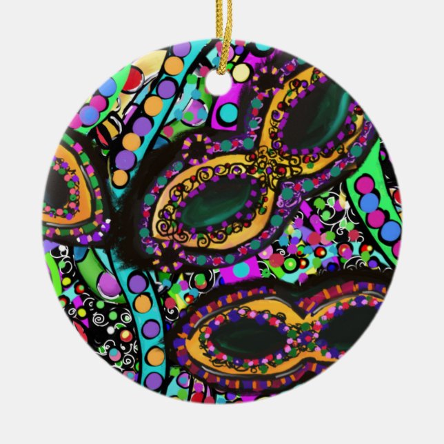 Cirque du Art Ceramic Ornament (Front)