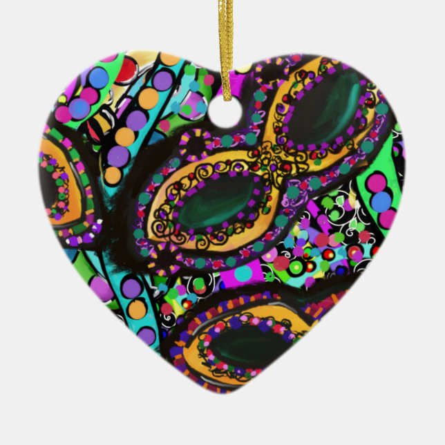 Cirque du Art Ceramic Ornament (Front)