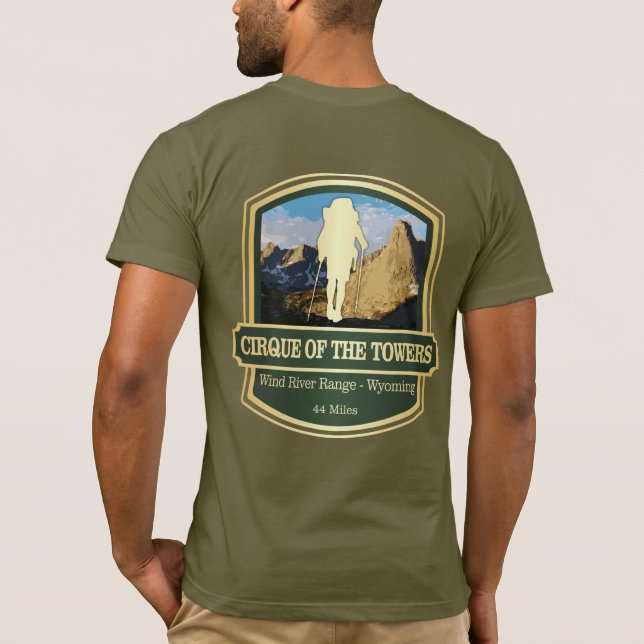 Cirque of the Towers (B) T-Shirt (Back)