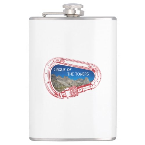 Cirque Of The Towers Climbing Carabiner Flask