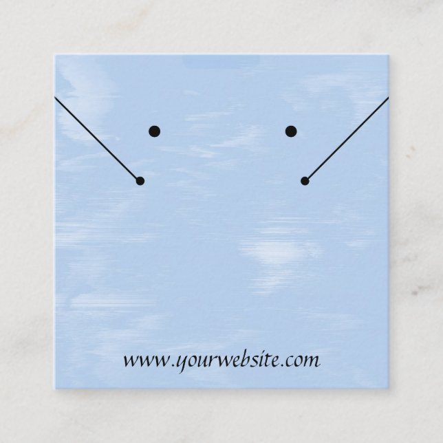 Cirrus Clouds Jewelry Display Card (Front)