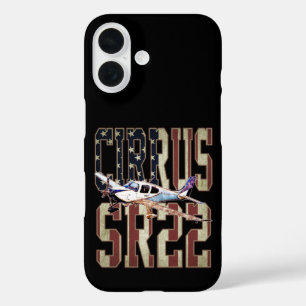 Cirrus SR22 Aircraft Vintage United States Flag iPhone 16 Case