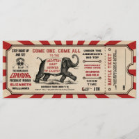 Cirus Baby Shower Ticket Invitations Diaper Raffle