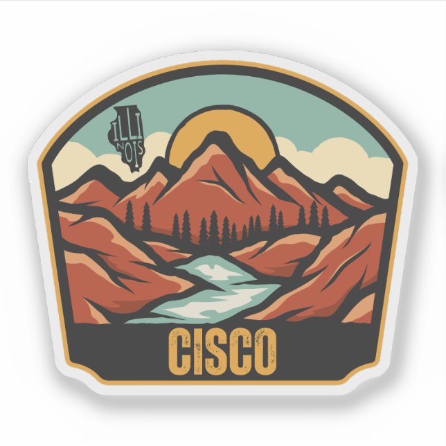 Cisco, Illinois Sticker (Front)