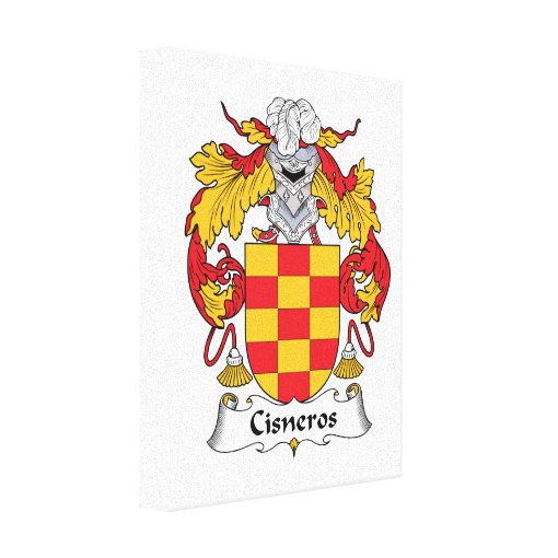 Cisneros Family Crest Canvas Print Zazzle