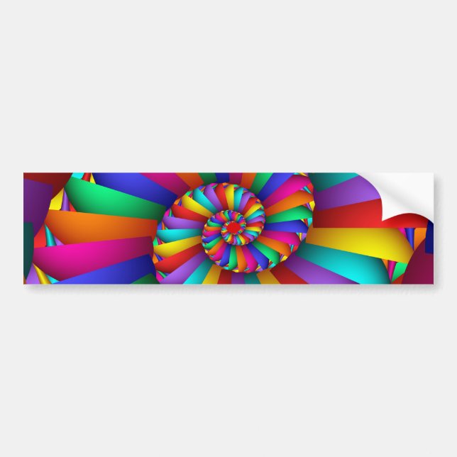 Cissoid of Diocles Abstract Fine Fractal Art Bumper Sticker (Front)