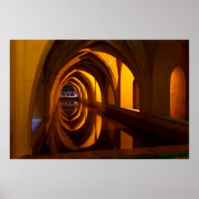 Cisterna of Royal Alcazar de Seville Poster (Front)