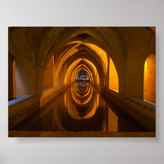 Cisterna of Royal Alcazar de Seville Poster (Front)