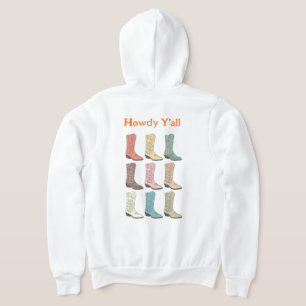 CISV Austin Cowboy Boots Zipper Men's Hoodie