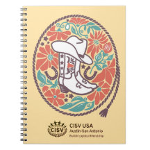 CISV Austin Cowboy Hat and Boots Notebook