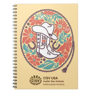 CISV Austin Cowboy Hat and Boots Notebook