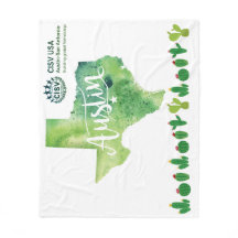 CISV Austin Environmental Green Large Blanket