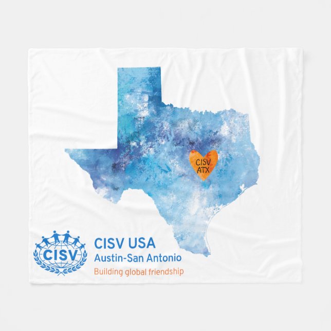 CISV Austin Heart of Texas Blanket (Front (Horizontal))