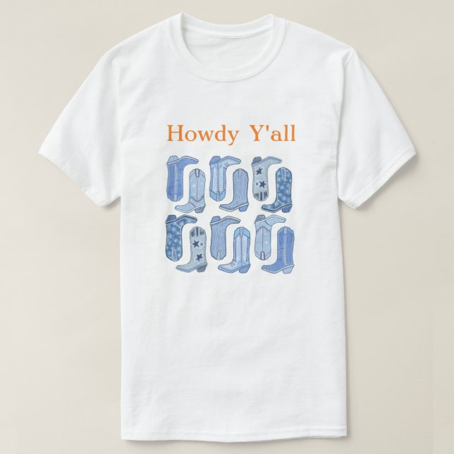 CISV Austin Howdy Y'all Men's T-Shirt (Design Front)