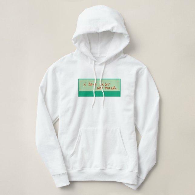 CISV Austin "I love CISV so much." Women's  Hoodie (Design Front)