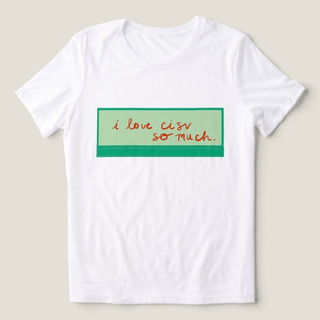 CISV Austin "I love CISV so much." Women's Tri-Blend Shirt (Design Front)