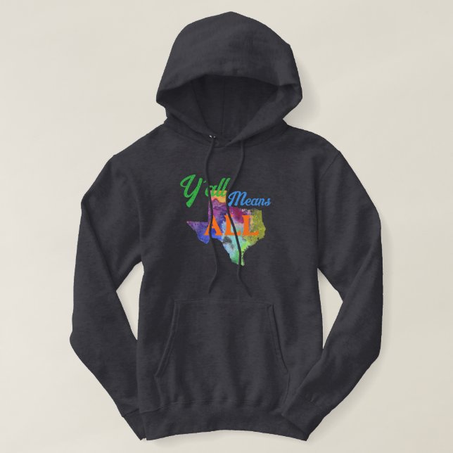 CISV Austin "Y'all Means All" Men's Hoodie (Design Front)