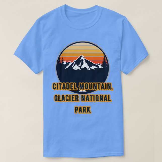 Citadel Mountain Glacier National Park T-Shirt (Design Front)