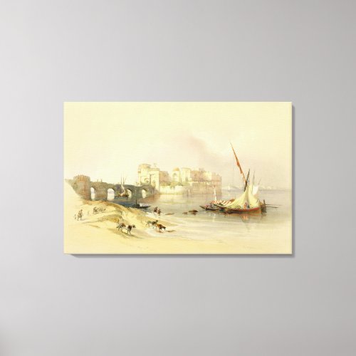 Citadel of Sidon April 28th 1839 plate 76 from V Canvas Print