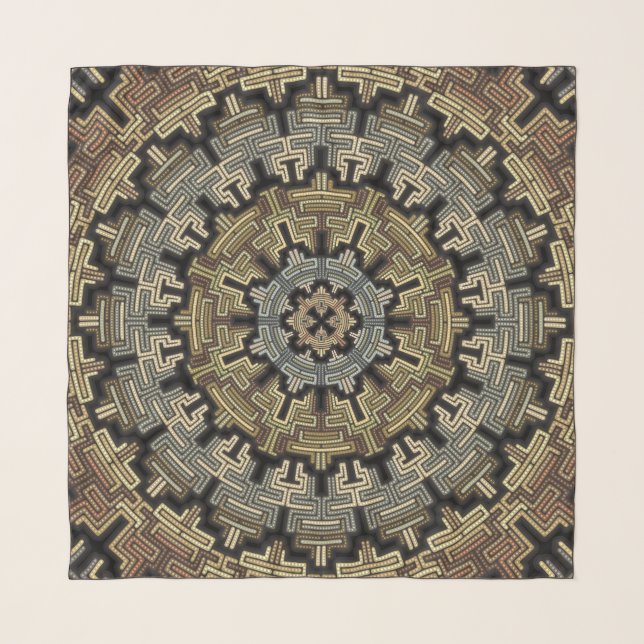 Citadel of the Self - Chiffon Scarf by Vibrata (Front)