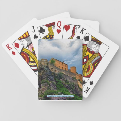 Citadelle de Corte Corsica France Playing Cards