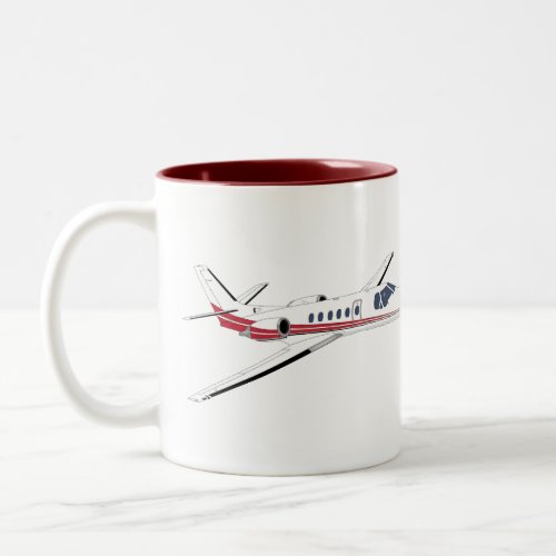 Citation Bravo Corporate or Private Luxury Jet  Two_Tone Coffee Mug