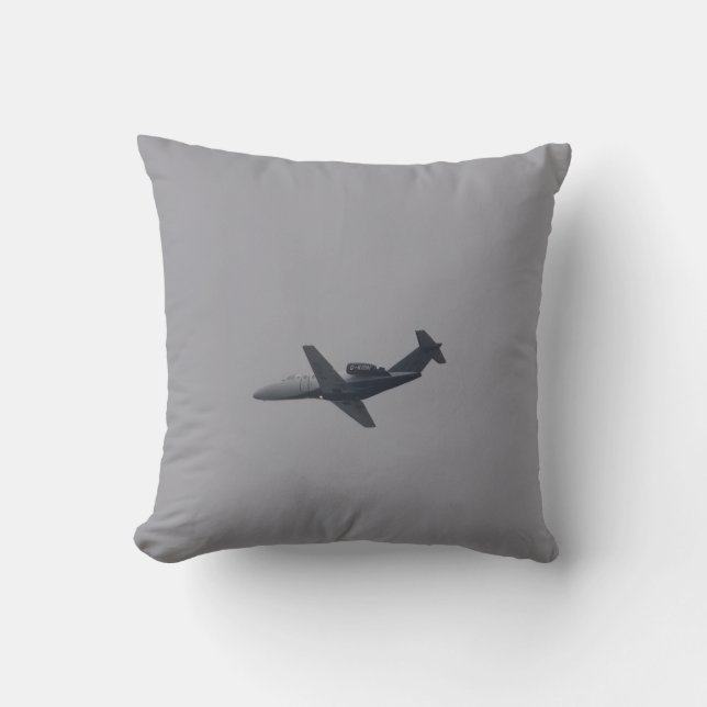 Citation Business Jet Throw Pillow (Front)